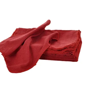 Auto Machine Wiping Mechanic Detailing Microfiber Industrial Cleaning Cloth Shop Red Towel Roll Rags