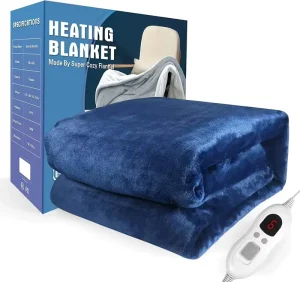 Auto Shut Off Time Settings Heated Warm Blanket Throw for Home and Hospital Use for Winter Bed