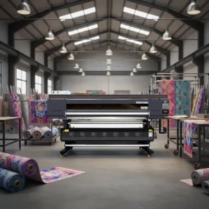 Automatic 1.9m Sublimation Printing Machine 4 Heads Epson I3200 Industrial Speed Digital Textile Printer for Mass Production
