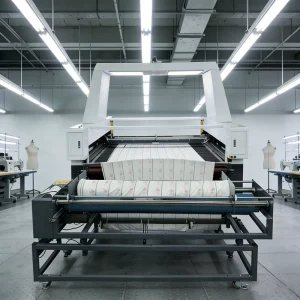 Automatic Roll to Roll Fabric Cutting Machine with CCD Camera Kit 150W Laser Cutting for Fabric Textile Sublimation Printing
