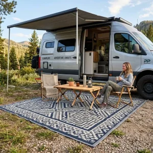 Automotive Car Outdoor Rug Waterproof Carpet Patio Courtyard Garden PP Materials Balcony Mat Lightweight Pet Friendly