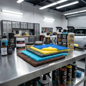 Automotive Detailing Seamless Coral Fleece Fabric Highly Absorbing Soft Dense Exterior Interior Clean Factory Direct