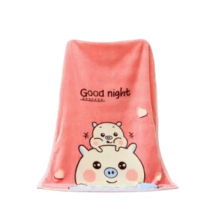 Autumn Winter Children’s Fleece Baby Sheet Knitted Double-Layer Thickened Skin-Friendly Raschel Eco-Friendly 200TC Animal