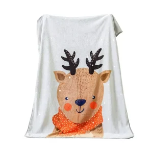 Autumn Winter Children’s Fleece Blanket Kindergarten Student Double Layer Thickened Skin Friendly Knitted Raschel Baby Cloud