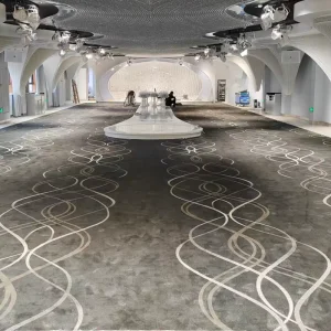 Axminster 80% Wool and 20% Nylon Luxury Lobby Large Auditorium T stage Banquet Hall Floor Wall to Wall Carpet