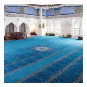 Axminster Carpet Customized Design Mosque Roll Carpet Fire Resistance Nylon Printed Wall to Wall Muslim Carpet