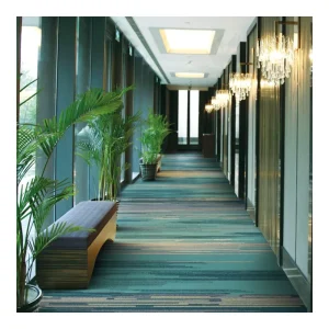 Axminster Teal Carpet Printed Hotel Carpet Wall to Wall Carpet Rolls