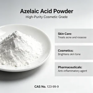 Azelaic Acid Powder 99% Cosmetic Raw Material Skin Brightening Anti acne Raw Material for Skincare Formula