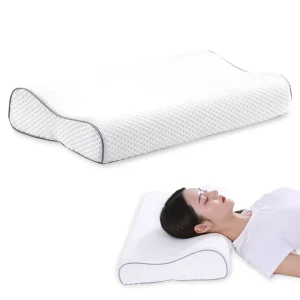 B Shaped Bed Pillow Soft Comfortable Memory Foam Neck Support Pillows Cervical Spine Support Deep Sleep Comfort Pillow