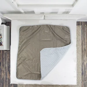 BLOCK EMF 100% Silver Fiber Blanket EMF Protection Blanket Shields Against RF, Wi-Fi, & Cellular Frequencies