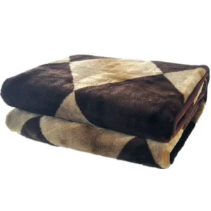 BLUE PHOENIX 100% Acrylic Mink Blanket Thick Custom Raschel Faux Fur Winter Plush Fluffy Korean Style Floral Woven