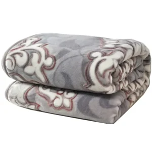 BLUE PHOENIX Luxury Wool Double Layer Raschel Blanket Super King Size 100% Australia Festival Floral Printed OEKO TEX Certified