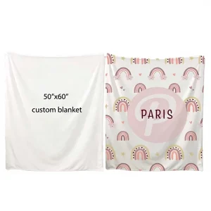 BSCI Factory Custom Super Soft Minky Plush White Fleece Blankets Sublimation Blank Printing Baby Flannel Blanket