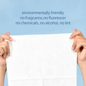 BSCI ISO9001 Biodegradable Nonwoven Face Towel Clean Skin Soft Viscose Rayon Facial Wipe Face Towel Disposable