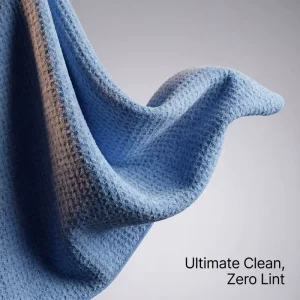 BZX Waffle Weave Microfiber Cleaning Towel Edgeless Streak Free Durable Glass Cleaning Cloth Auto Car Polishing Detailing Drying