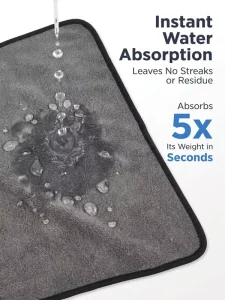 BZX Warp Knitted Double Sided Thick Microfiber Cleaning Towels for Super Absorbent Car & Glass Drying Eco Friendly