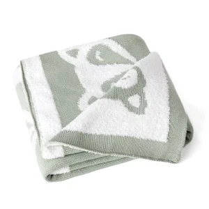 Baby Cotton Knitted Blanket Custom Woven Own Design Double Sided Blanket