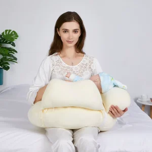 Baby Knitted Cotton Customizable Multifunctional U Type Body Support Breastfeeding Nursing Pillow for Pregnant Women