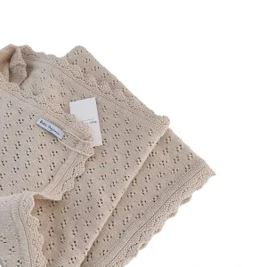 Baby Knitted Cotton Hug Nap Hollow Comfortable Soft Four season Large Square 86x92cm Multifunction Bed Use Children’s Blankets