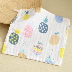 Baby Muslin Washcloth Unisex for Boys Girls with Sensitive Skin Cotton Bath Face Towels