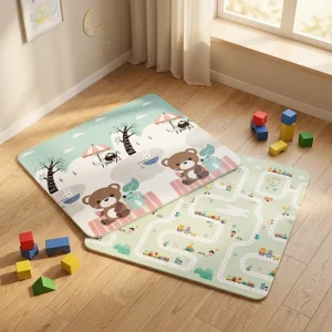 Baby Play Mat Foldable Play Mats for Toddlers Waterproof Anti Slip Portable Foam Floor Mat for Tummy Time Indoor Outdoor