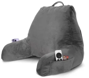 Back Pillow for Bed Sitting Up Reading Pillow for Sitting in Bed Adult Back Support Pillow Memory Foam Pillow with Arms