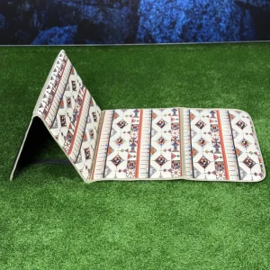 Back Support Prayer Mat Muslim Rug Islamic Padded Prayer Mat for Men Women Foldable Prayer Rug with Backrest