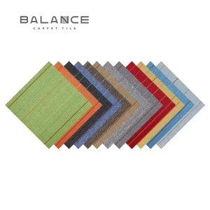 Balance Modern Nylon Eco Friendly Water Resistant Customizable Pattern Office Carpet Tiles 50x50cm Low MOQ Factory Direct Square