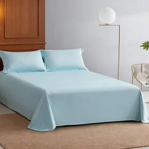 Bamboo Bedding Set Luxury Solid Color Duvet Cover Set Queen King Twin Size Flat Sheet Set