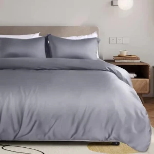 Bamboo Duvet Cover Set Soft and Silky Comforter Cover Bedding Sets for Hot Sleepers
