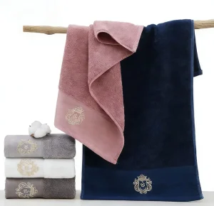 Bamboo Fiber Face & Hand Towel Solid Color Quick Dry Skin Friendly Super Absorbent for Home Use Custom Logo Available