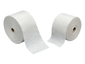 Bamboo Fiber Nonwoven Disposable Face Towel Stripes Lightweight High Absorbency Lint Free Facial Tissue Roll