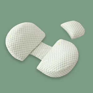 Bamboo Fiber Probiotic Fabric U Shaped Portable Eco Friendly Pregnancy Pillow Full Body Support for Sleeping