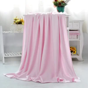 Bamboo Fiber Woven Cooling Eco Friendly Throw Blanket Lightweight Summer Bedspread Sofa Cover Travel Living Room Home Decor