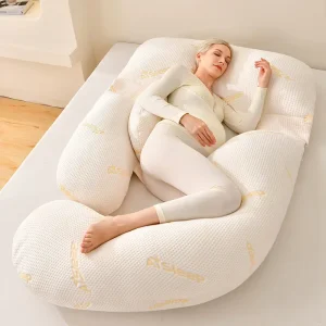Bamboo Polyester Fiber Breathable Multi Functional Pillow for Maternity Waist Support Side Sleeping