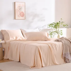 Bamboo Sheets Bedding Set Cooling Bamboo Rayon Bed Sheet Set Silky Soft Bedding