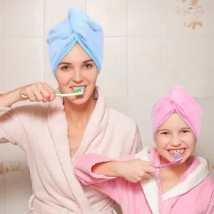 Bamboo Terry Coral Fleece Curly Quick Dry Microfiber Towel Hair Turban Women Towel Hair Cap Fiber Towels for Hair