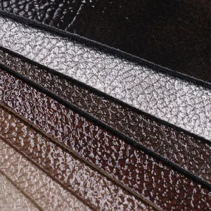Bangladesh Custom Eco Friendly 1.0mm Stretch Fleece Bottom Lychee Pattern Scratch and Wear Resistant Pu Leather Fabric for Bag