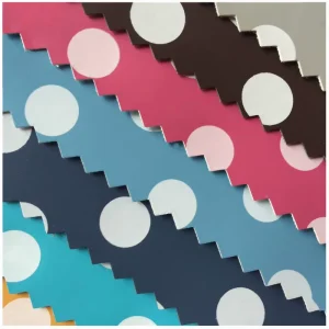 Bangladesh Custom Eco Friendly Diamond Pattern polka Dot Pattern ball Pattern Non woven Fabric Synthetic Leather for Bag Making