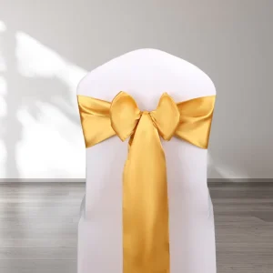 Banquet Dining Burgundy Sashes for Wedding Events Party Chair Cover Bow Stretch Rose Red Gold Chair Sashes