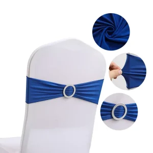 Banquet Dining Burgundy Sashes for Wedding Events Party Chair Cover Bow Stretch Rose Red Gold Chair Sashes