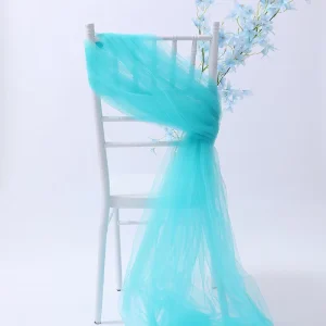 Banquet Party Wedding Elegant Pink White Blue Chair Sashes for Chair Cover