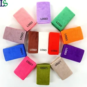 Barbershop Salon Super Absorbent Hair Salon Towel Beauty Spa Dry Wet Microfiber Towels With Logo Label