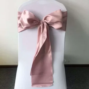 Basic Stain Wedding Chair Sashes Custom Color Chair Tie for Party Banquet Decoration Customized