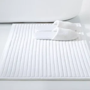 Bath Mat Cotton Luxury Soft Comfortable Quick Drying Bath Mat White