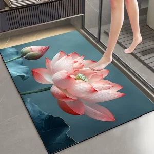 Bath Mat Non Slip Diatom Mud Floor Mat Super Absorbent Area Carpet Rug Mat Quick Drying Kitchen Entrance Door Mats