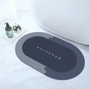 Bath Mat Super Absorbent Non slip Diatom Mud Floor Mat Bathroom Rug Quick Drying Bath Kitchen Entrance Door Mats