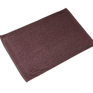Bath Mats 100% Cotton Bathroom Floor Towel Mat Extra Absorbent Machine Washable Bathroom Mats Accessories Brown
