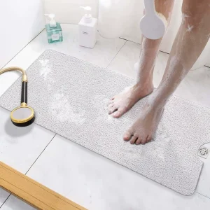 Bath Mats Printable Non Slip 40×16 Loofah Pvc Bath Shower Tube Floor Mats for Home Bathtub Use