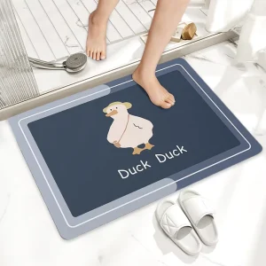 Bath Mats Quick Drying Non Slip Bathroom Mat Machine Washable Towel Bath Rugs for Bathroom